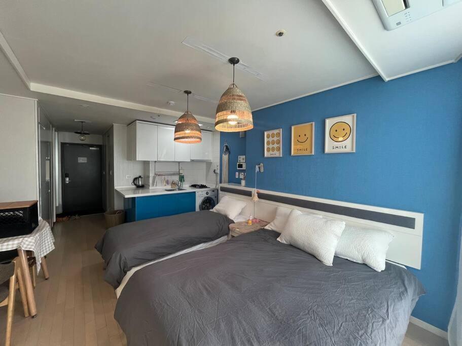 Haeundae Beach Stay #2Min Walk #2Beds Busan Dış mekan fotoğraf