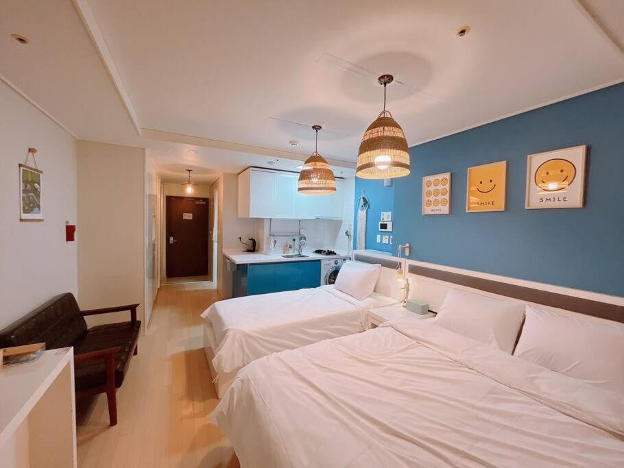 Haeundae Beach Stay #2Min Walk #2Beds Busan Dış mekan fotoğraf